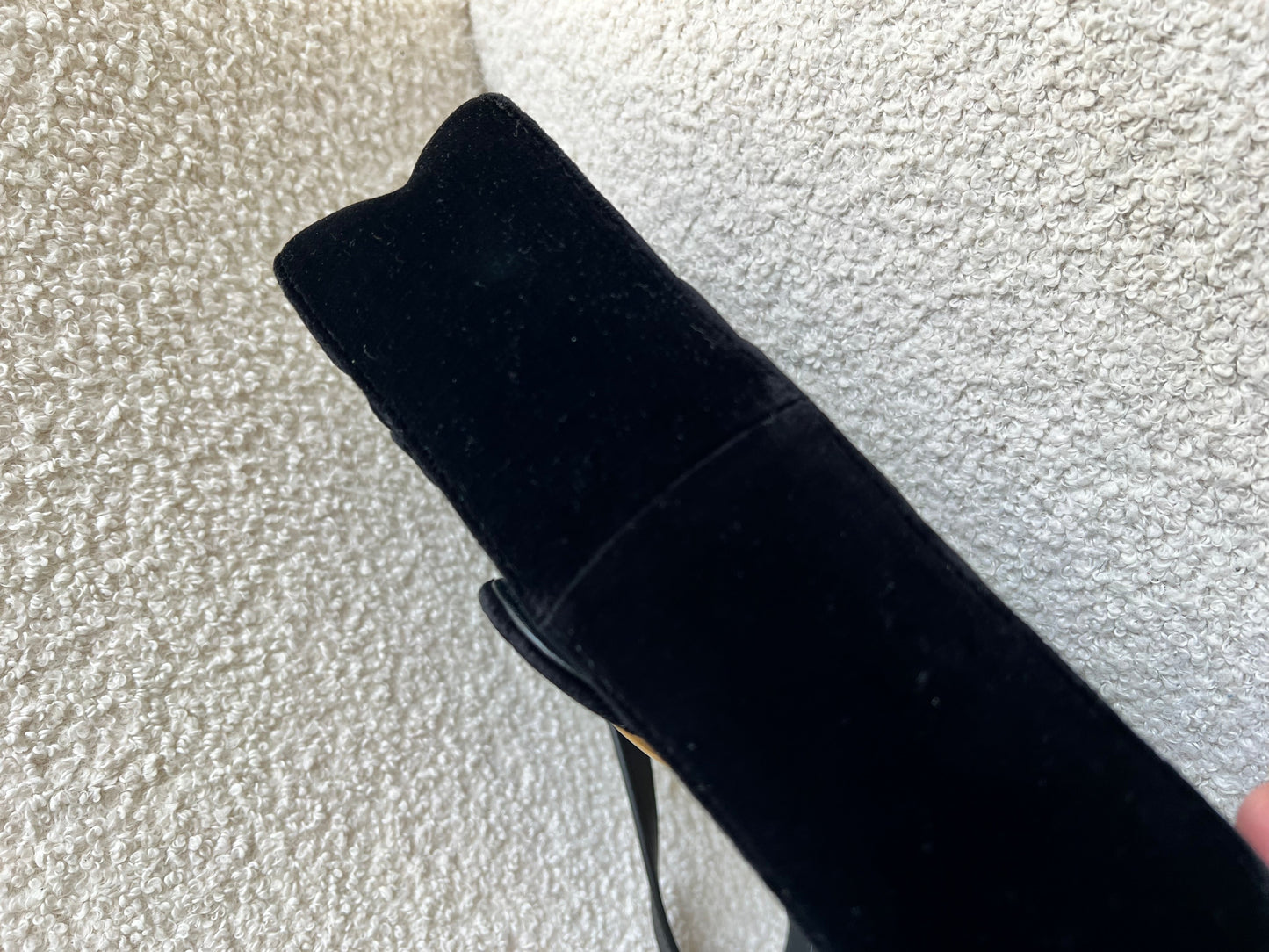 Gucci GG Black Velvet Marmont Mini Shoulder Bag (RRP £1395)