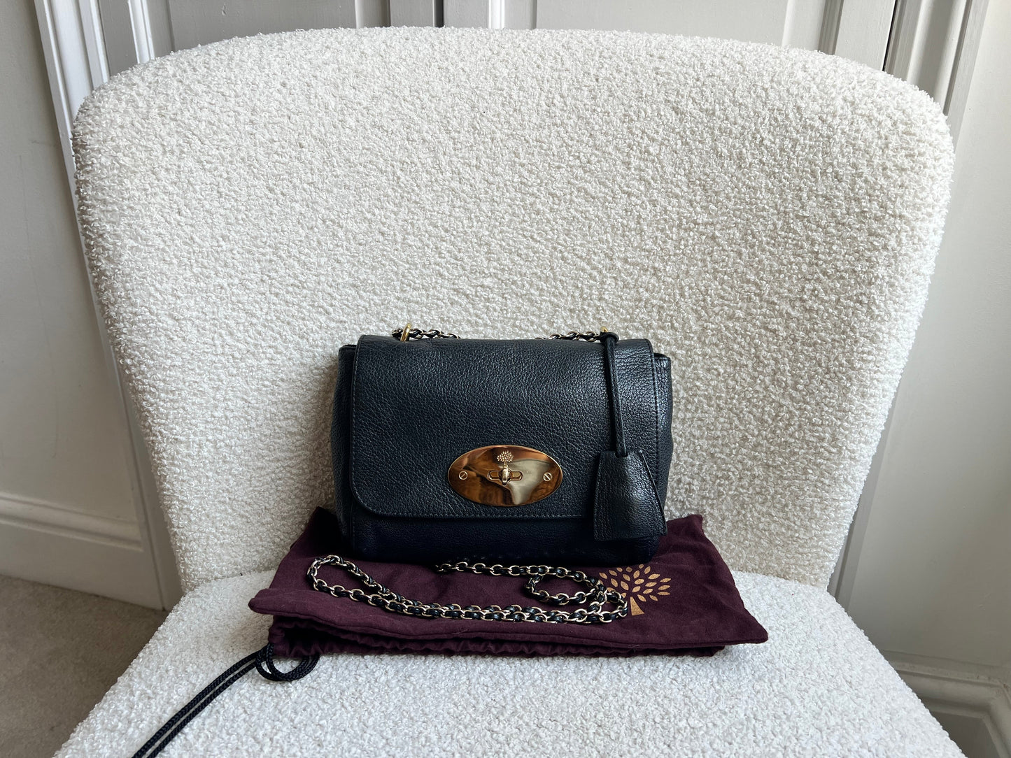 Mulberry Black Regular Lily with Hardware (RRP £995)