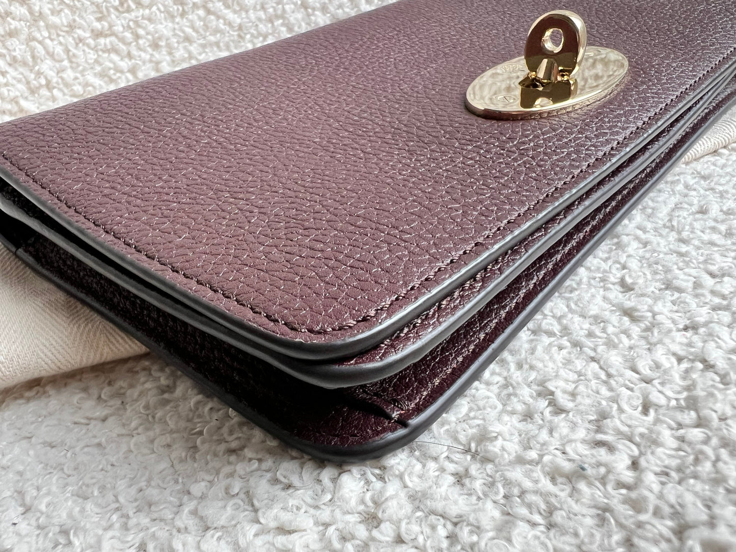 Mulberry Oxblood Bayswater Clutch (RRP £495)