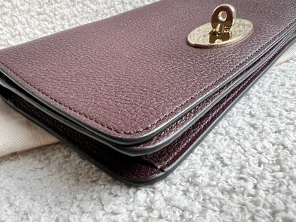 Mulberry Oxblood Bayswater Clutch (RRP £495)