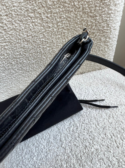 Chanel Black Quilted Messenger Bag