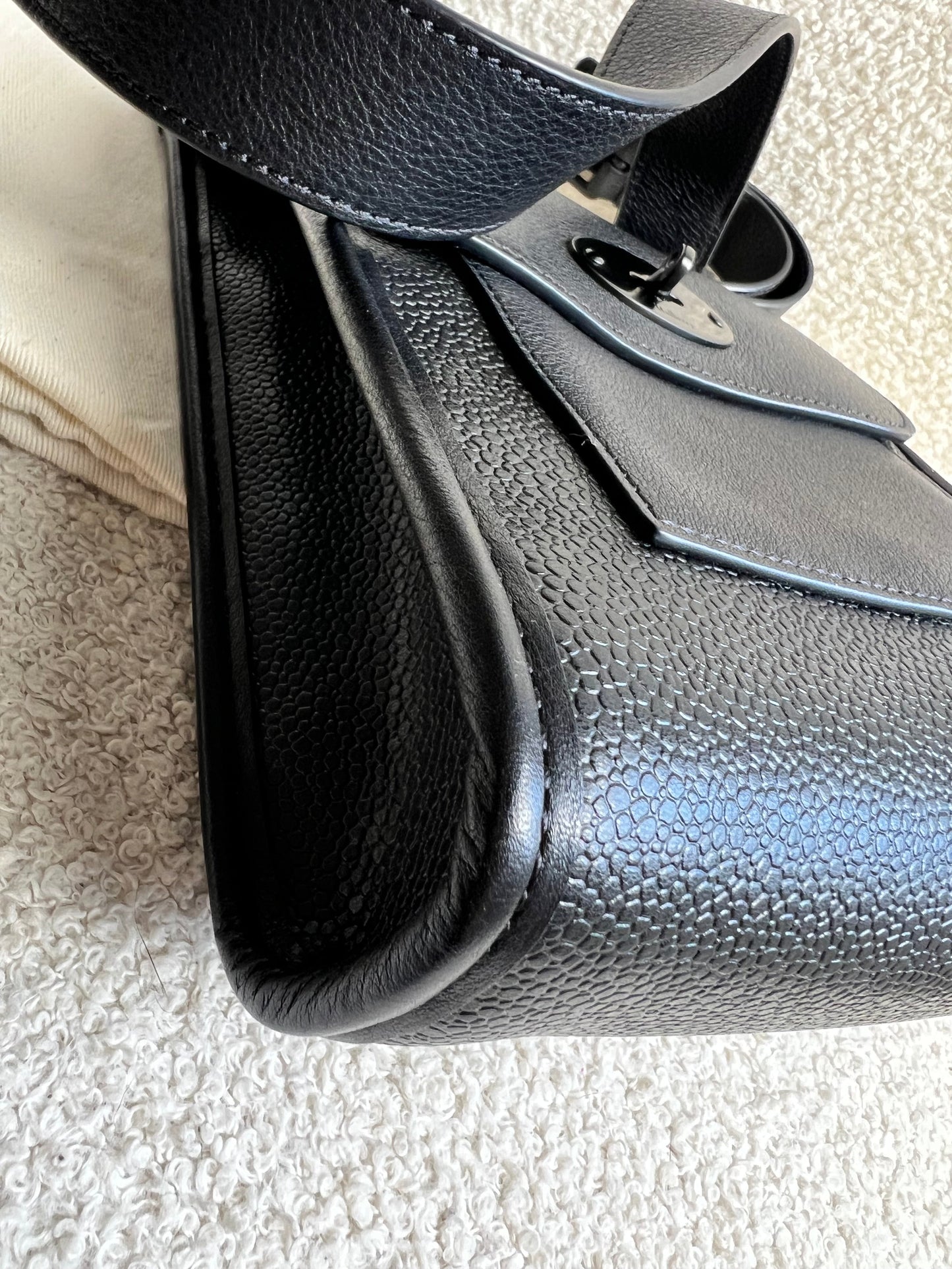 Mulberry Black Eco Scotchgrain Small Antony