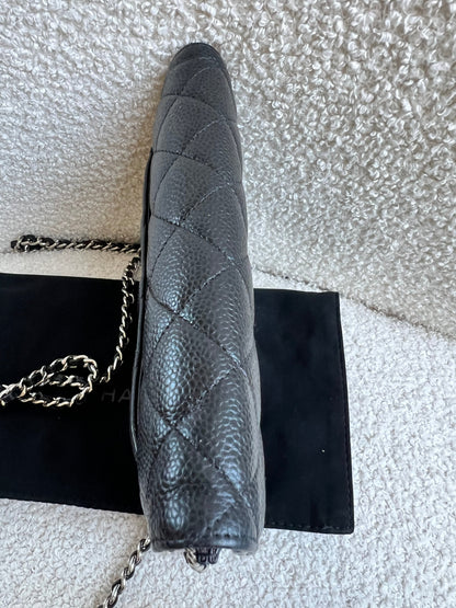 Chanel Wallet on Chain in Black Caviar Silver Hardware (RRP £2,930)