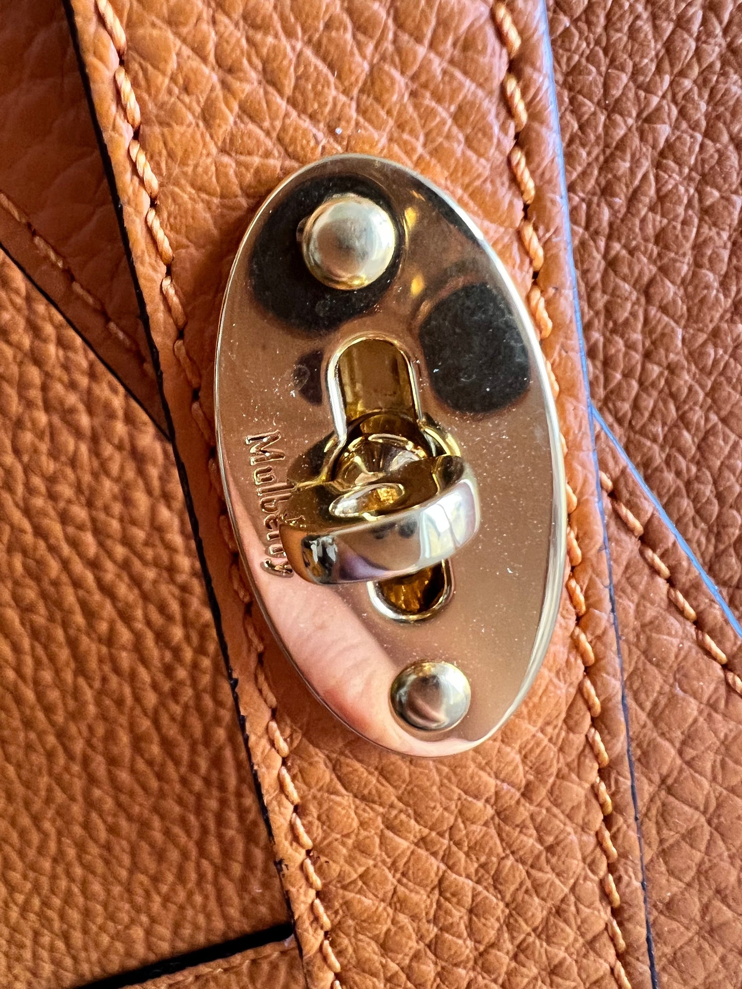Mulberry Orange Small Zipped Bayswater (RRP £1,195)