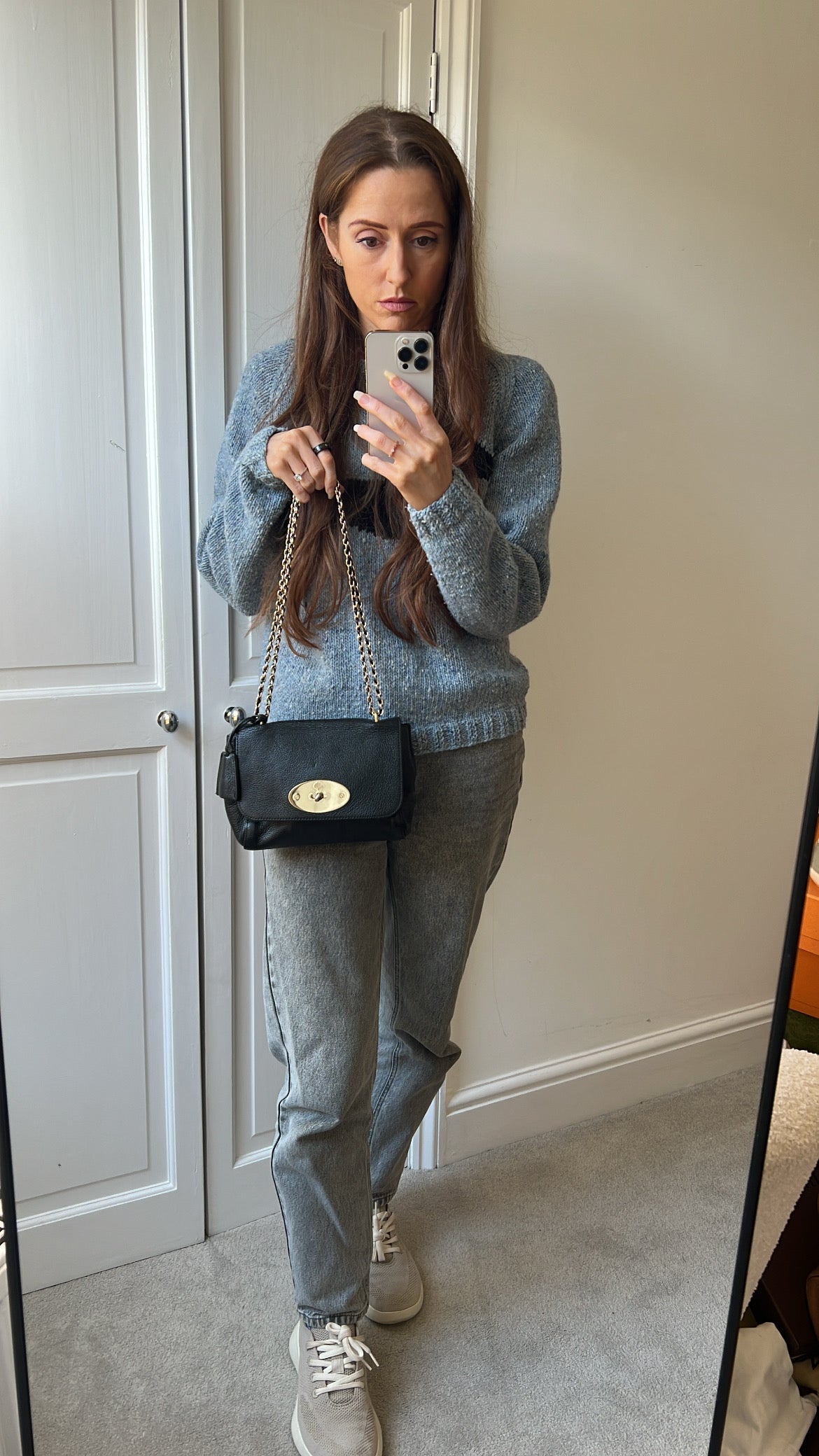 Mulberry Black Regular Lily with Gold Hardware (RRP £995)