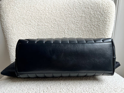 Yves Saint Laurent (YSL) Medium Black Lou Lou Silver Hardware