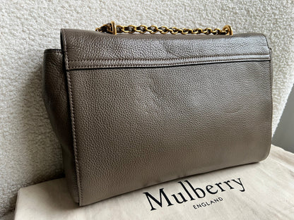 Mulberry Clay Medium Lily with Gold Hardware (RRP £1095)
