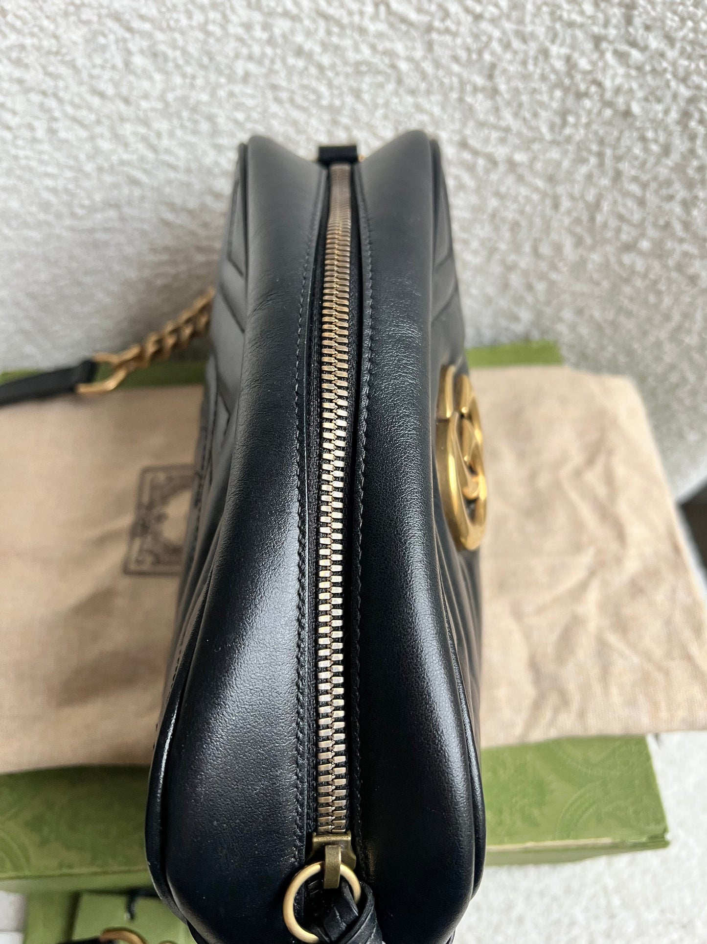 Gucci GG Black Marmont Small Shoulder Bag (RRP £1440)