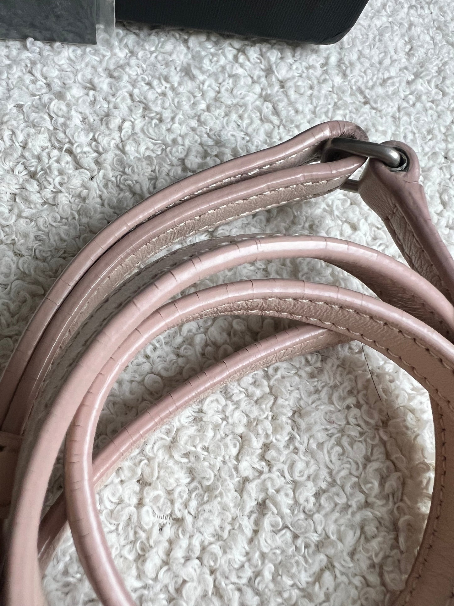 Yves Saint Laurent (YSL) Pale Pink Toy Lou Lou with Silver Hardware (RRP £1,380)