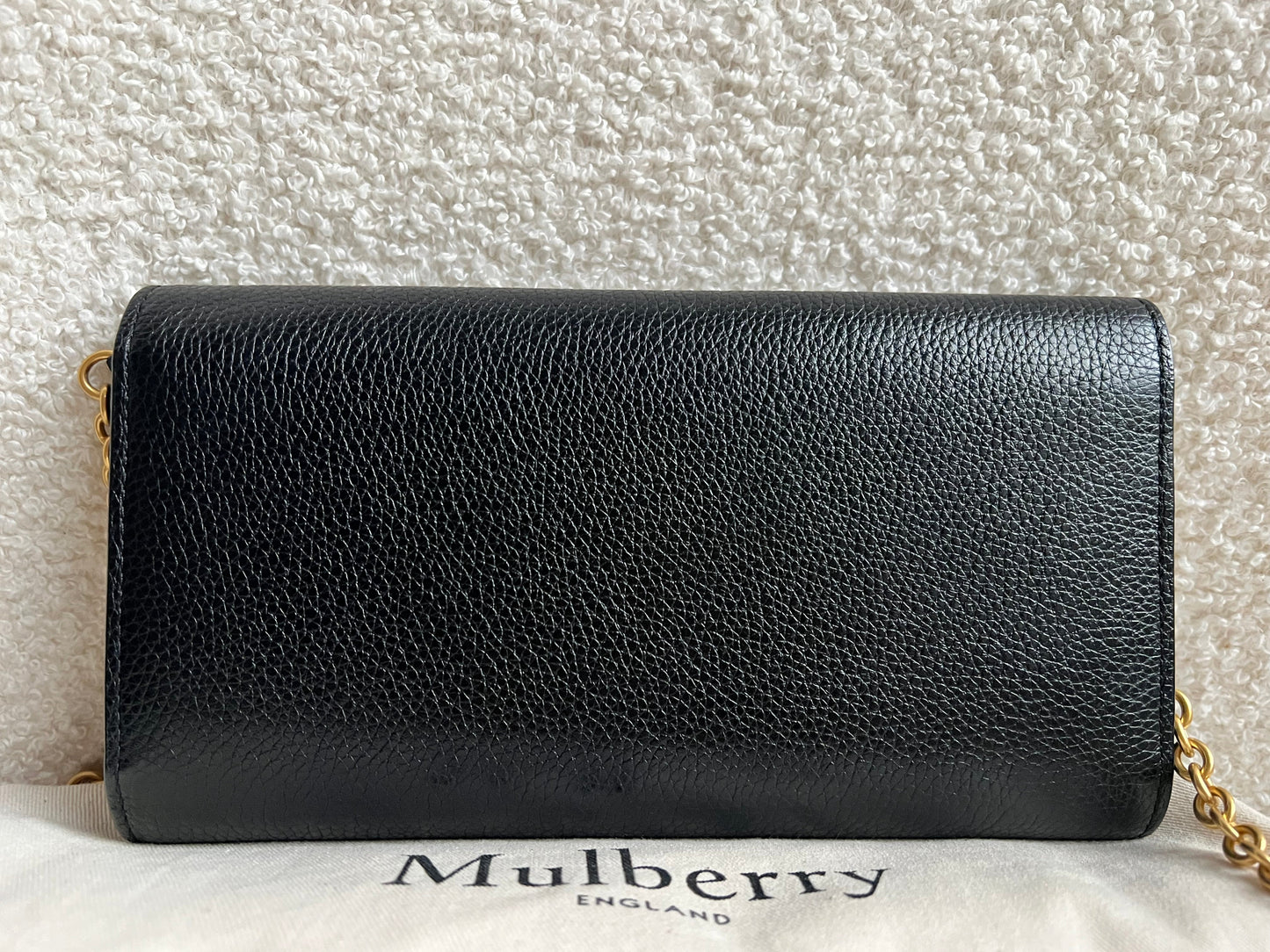 Mulberry Black Continental Chain Clutch Wallet (RRP £425)