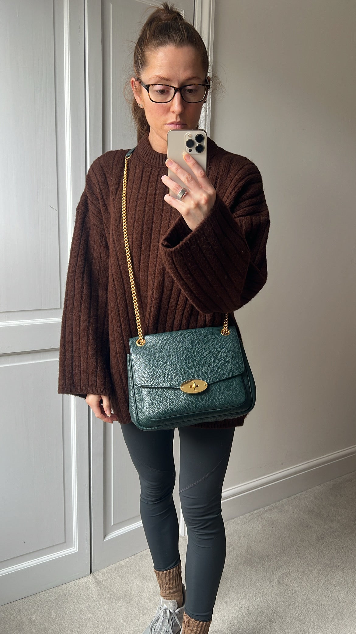 Mulberry Green Darley Shoulder Bag (RRP £1095)