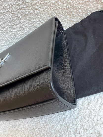 Yves Saint Laurent (YSL) Black Medium Kate with Silver Hardware (RRP £1730)
