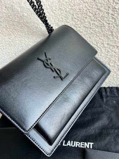 Yves Saint Laurent (YSL) Black on Black Medium Sunset (RRP £1,950)