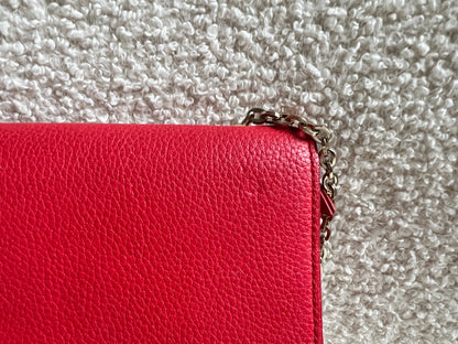 Mulberry Hibiscus Red Bayswater Clutch (RRP £495)