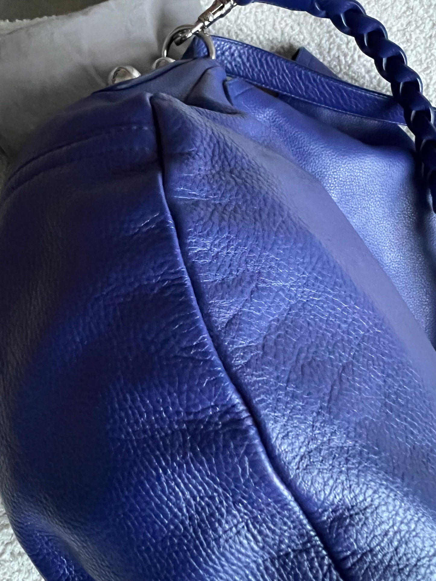 Mulberry Blue Daria Satchel (RRP £795)