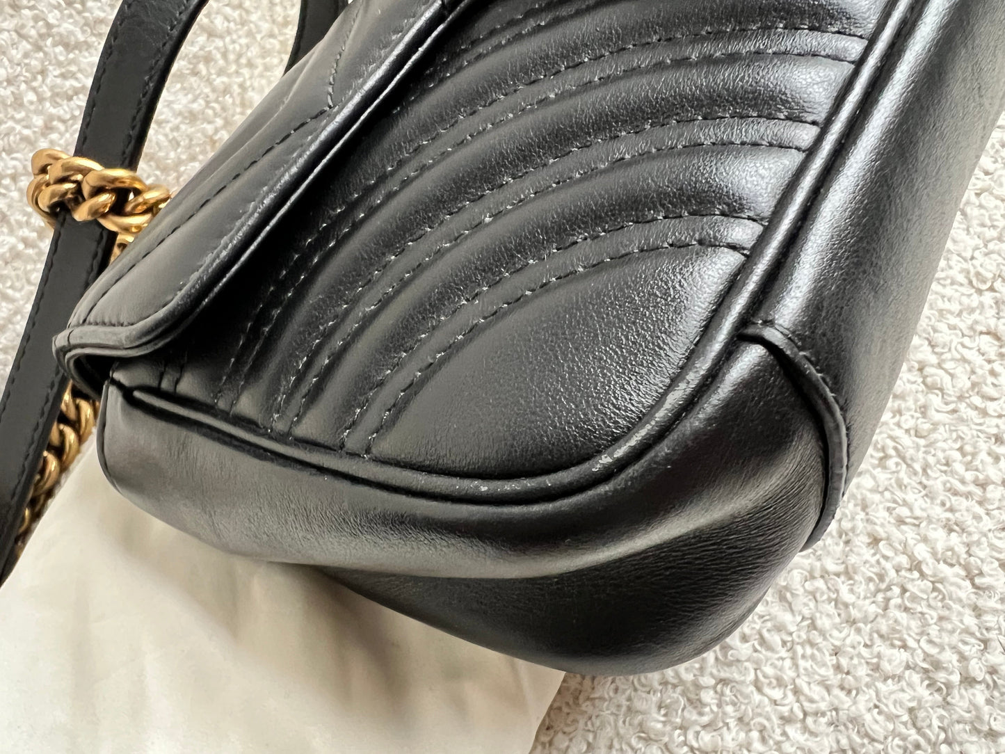 Gucci GG Black Marmont Mini Shoulder Bag (RRP £1,890)