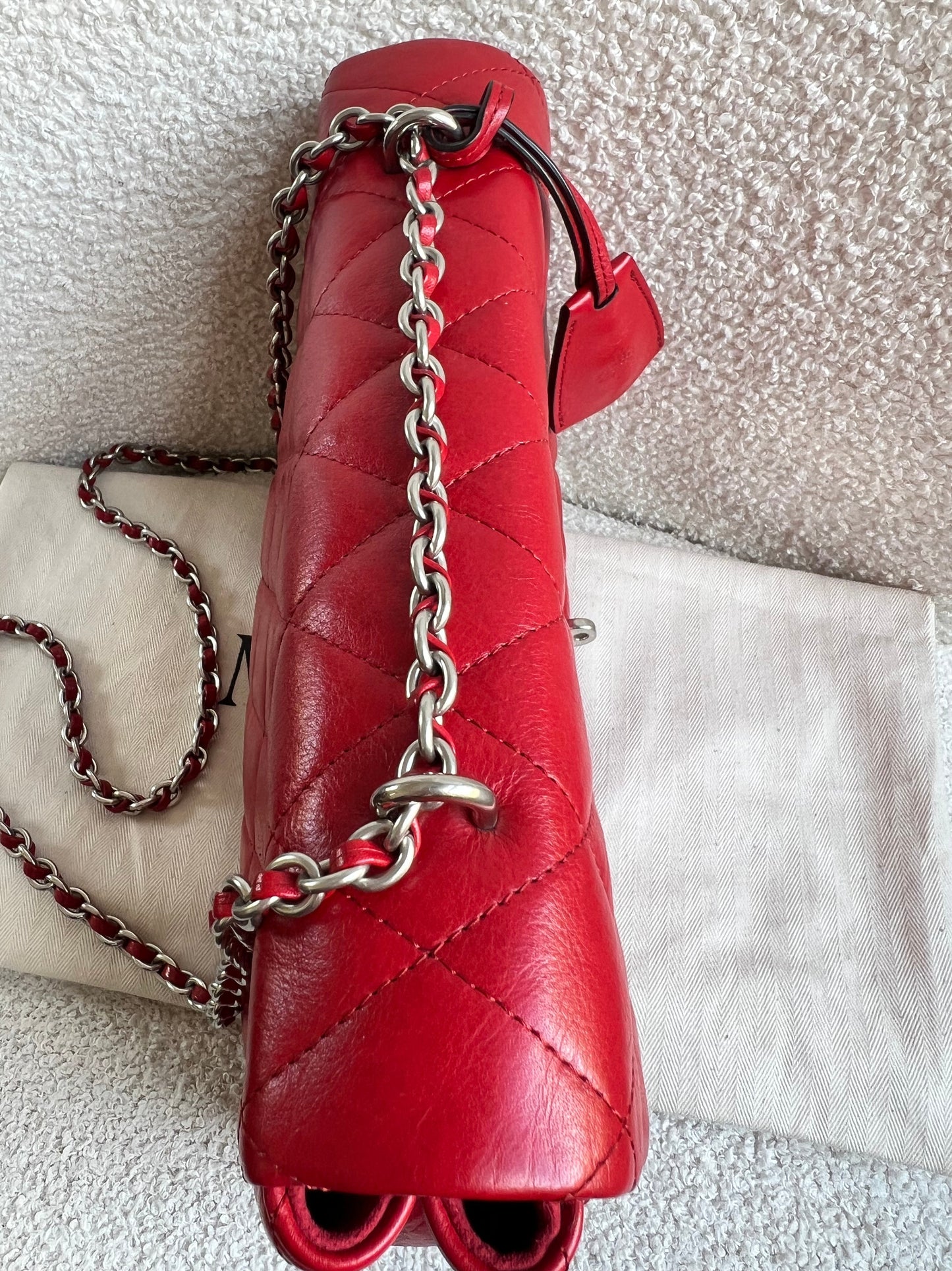 Mulberry Scarlet Red Quilted Medium Lily with Gold Hardware (RRP £1095)
