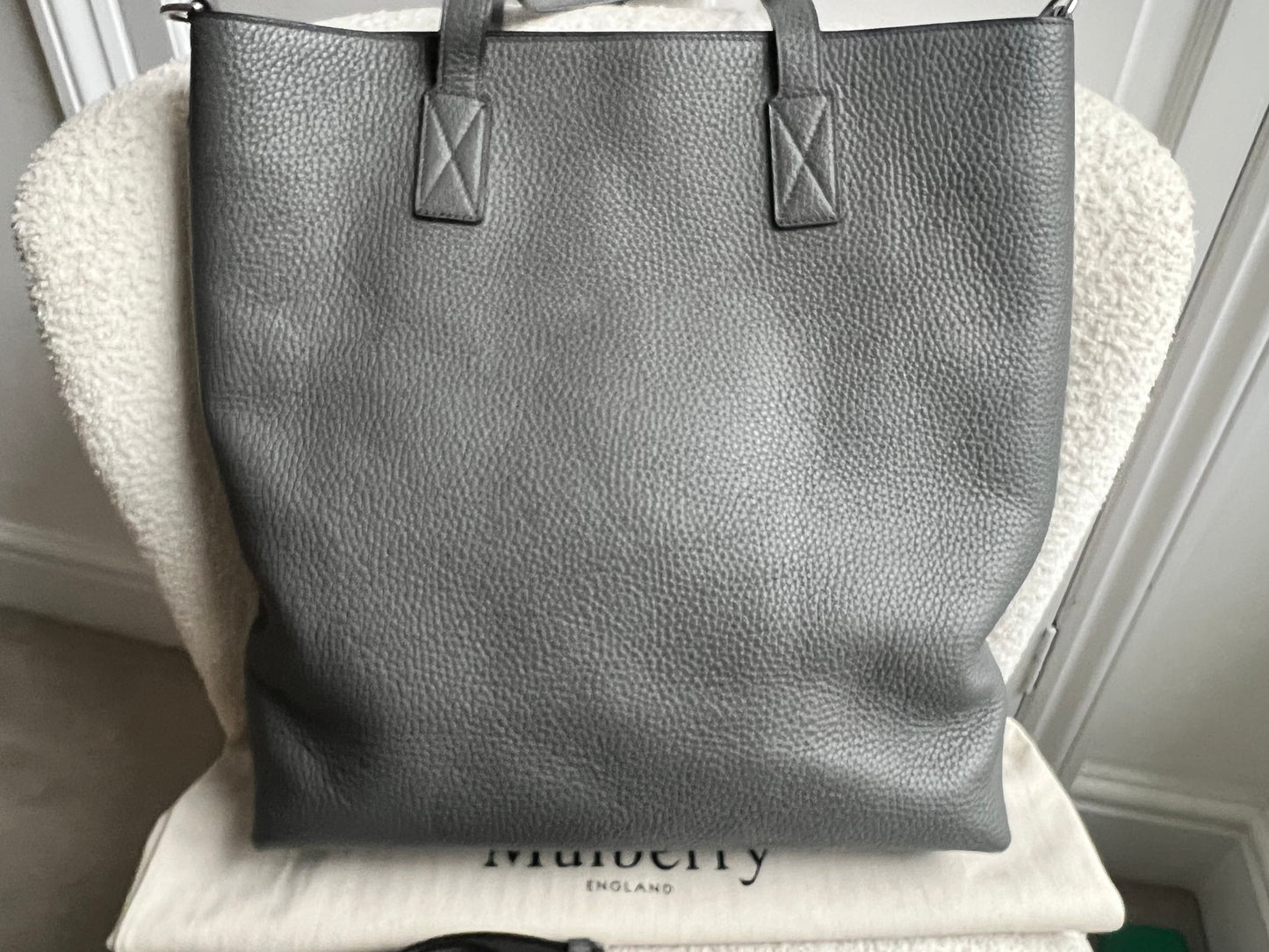 Mulberry Brynmore Tote in Charcoal Grey heavy grain