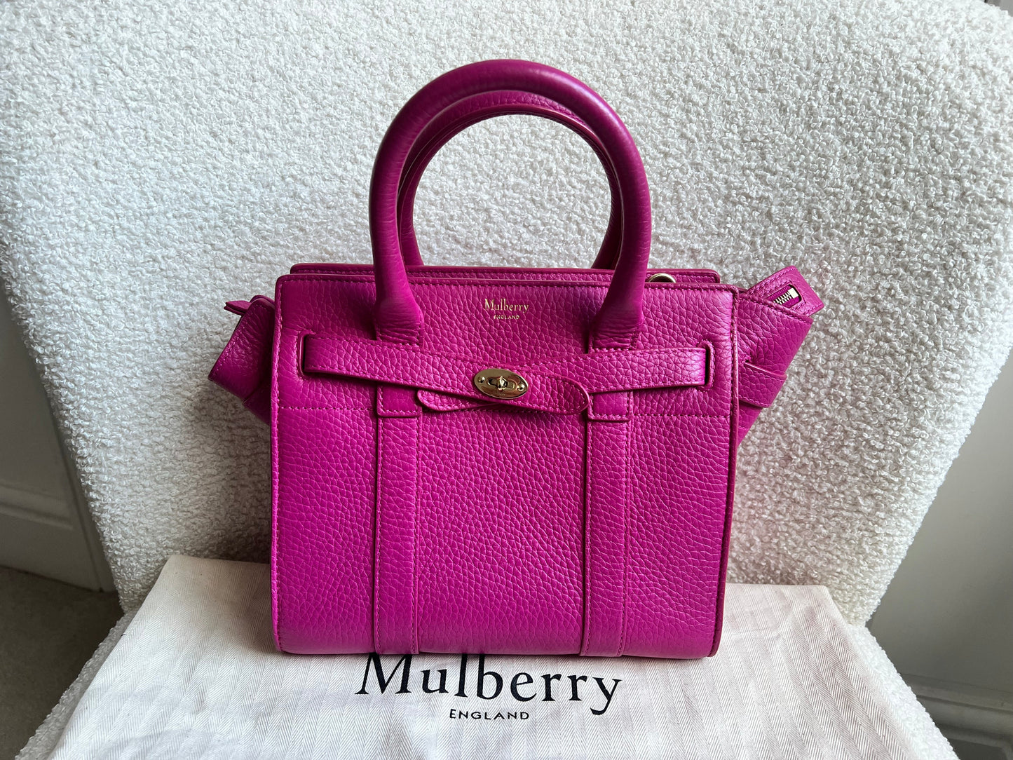 Mulberry Pink Mini Zipped Bayswater (RRP £1095)