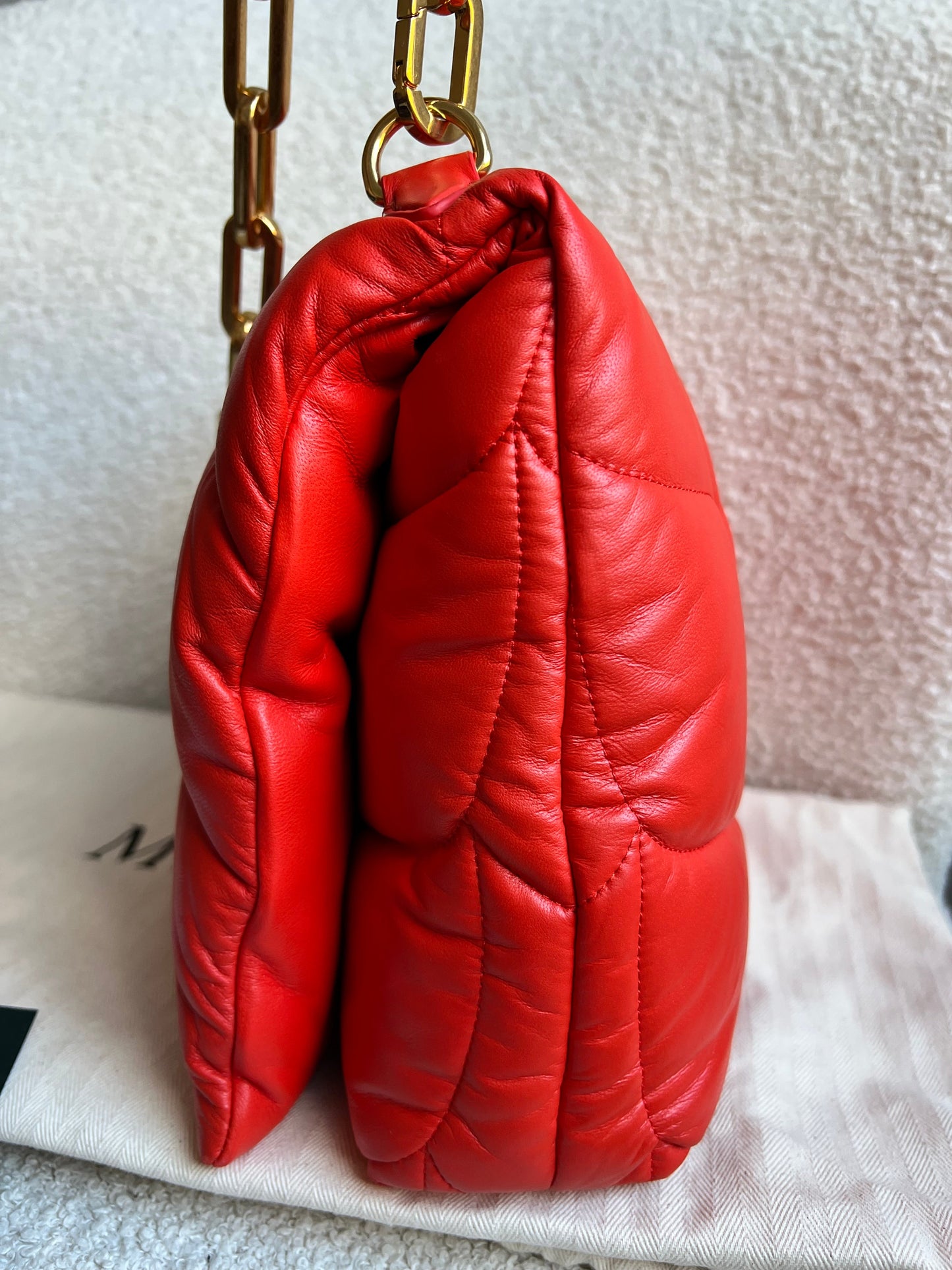 Mulberry Coral Orange Softie in Pillow Effect Nappa Leather (RRP £1650)