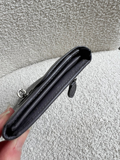 Mulberry Foggy Grey Alexa Postmans Lock Wallet