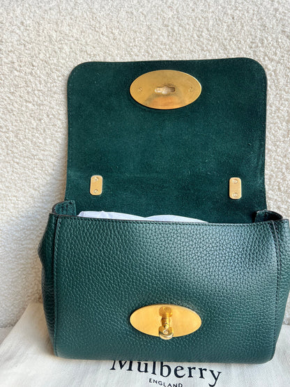 Mulberry Regular Lily in Mulberry Green Heavy Grain (RRP £1095)
