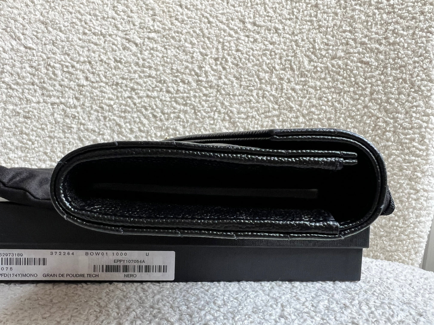 Yves Saint Laurent Black Large Cassandre Flap Wallet (RRP £665)