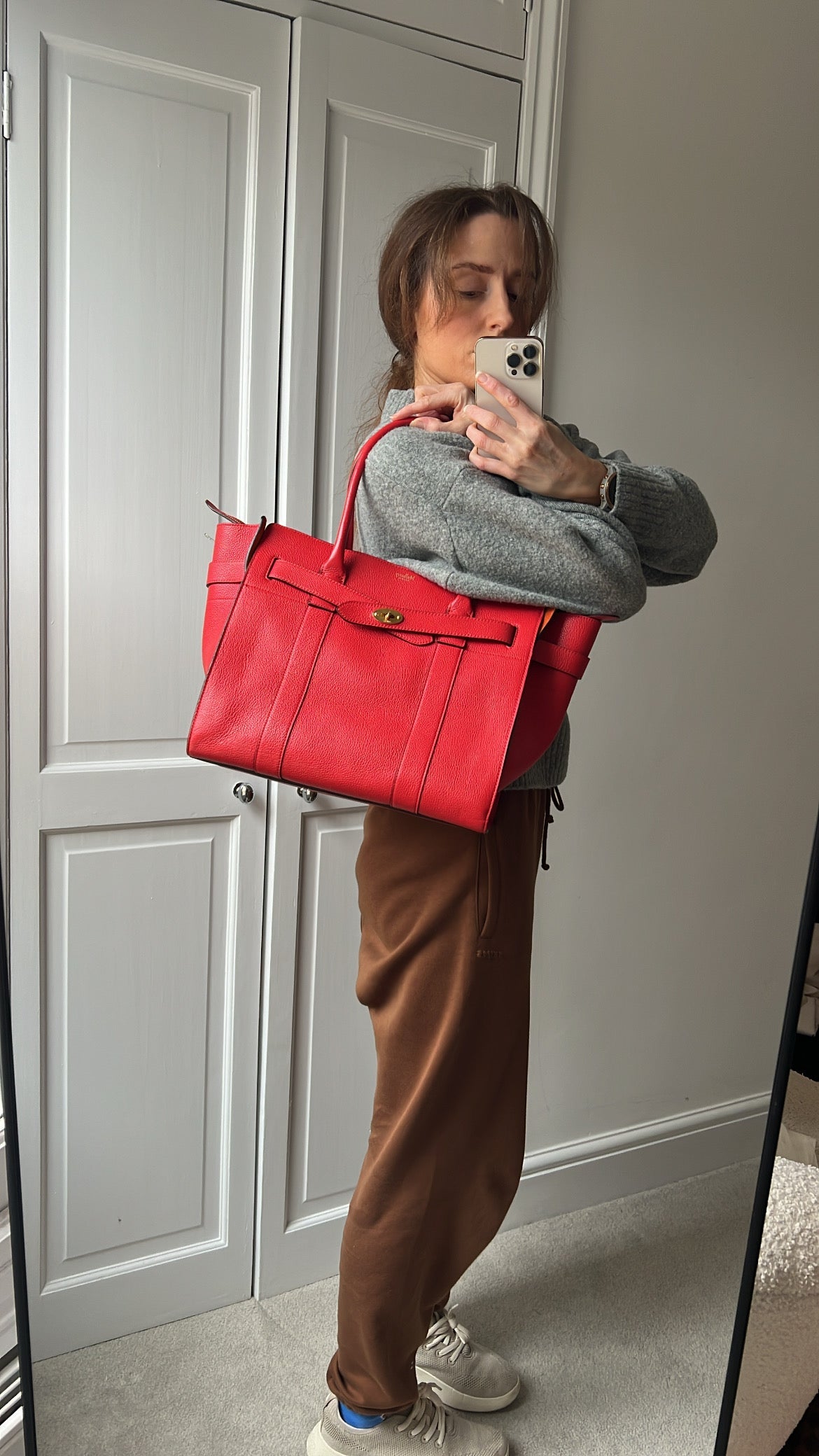 Mulberry Fiery Red Zipped Bayswater (RRP £1,350)