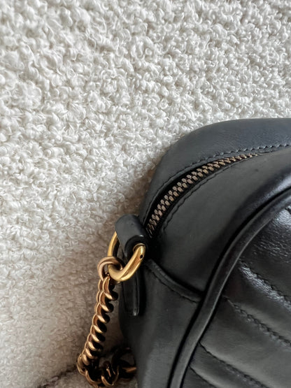 Gucci GG Black Marmont Small Shoulder Bag (RRP £1440)
