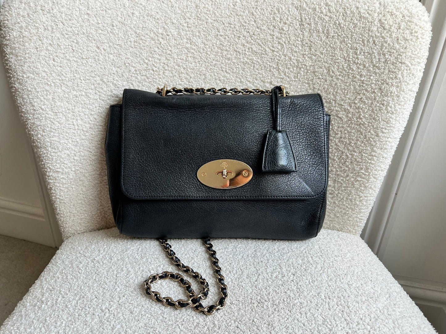 Mulberry Black Medium Lily with Silver Hardware (RRP £1095)