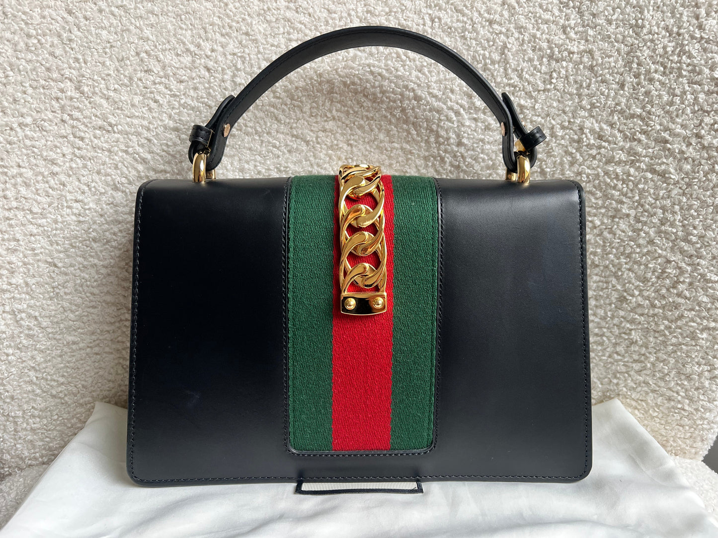 Gucci Navy Blue Sylvie Small Bag (RRP £1,920)