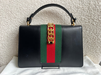 Gucci Navy Blue Sylvie Small Bag (RRP £1,920)
