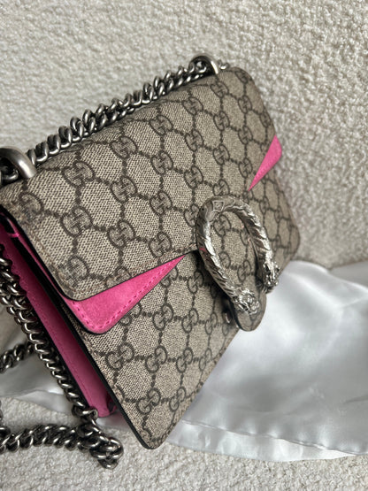 Gucci Dionysus GG Supreme Mini Shoulder Bag (RRP £1,700)