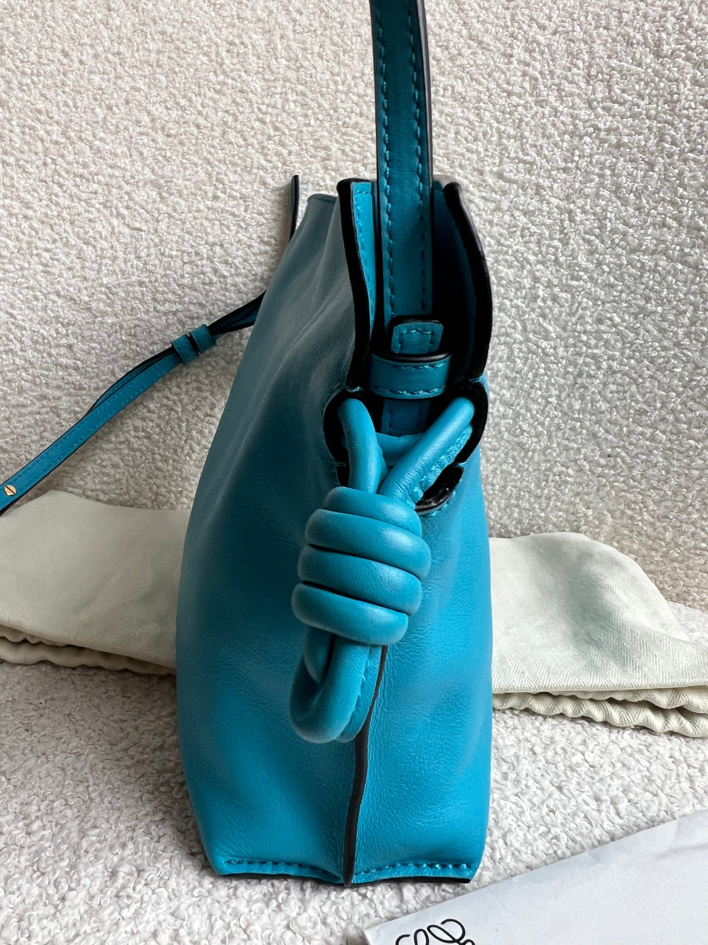 Loewe Cyan Mini Flamenco Clutch Bag (RRP £1800)