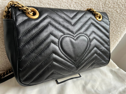 Gucci GG Black Marmont Small Shoulder Bag (RRP £2070)