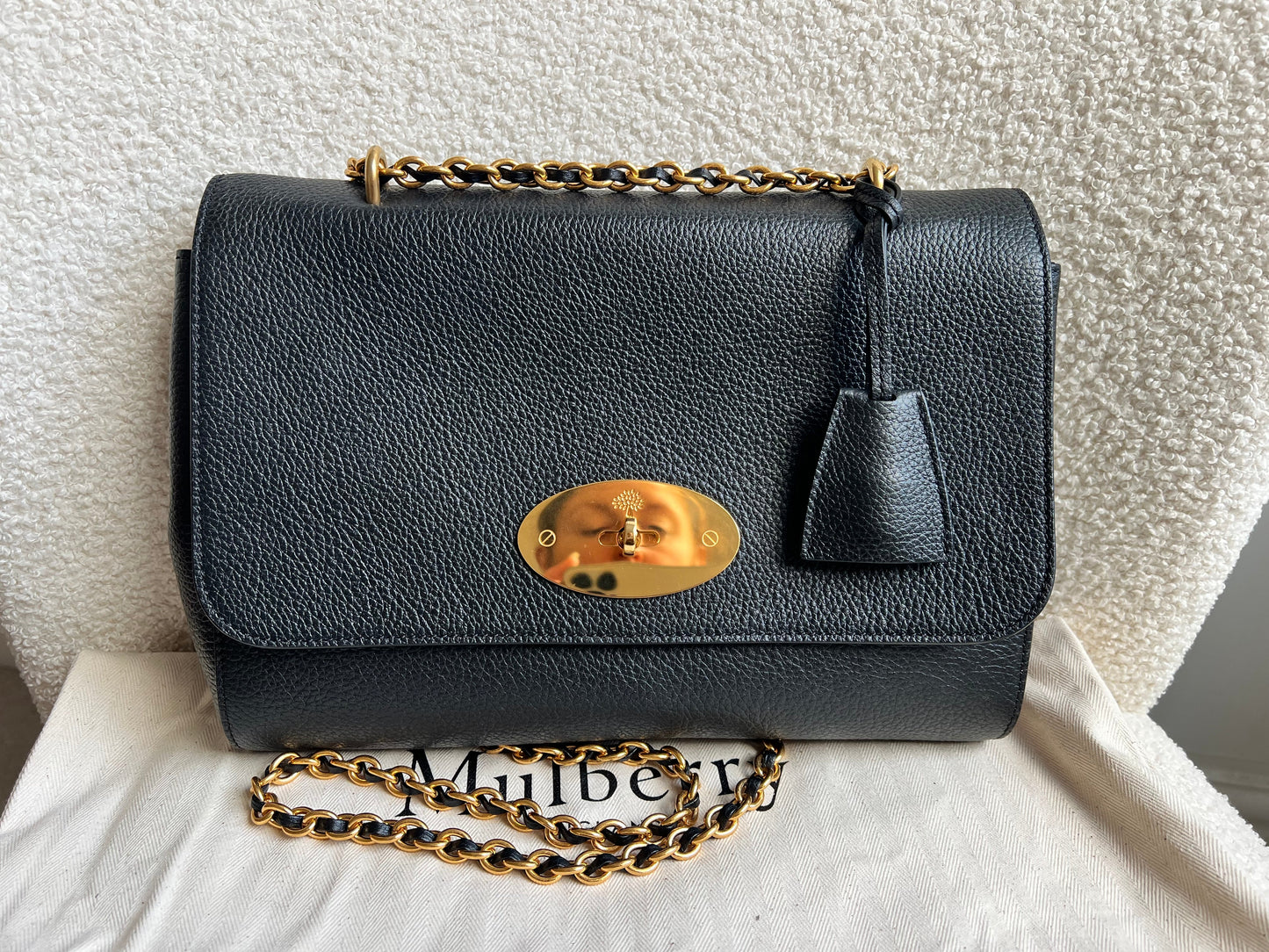 Mulberry Black Medium Lily with Gold Hardware (RRP £1095)