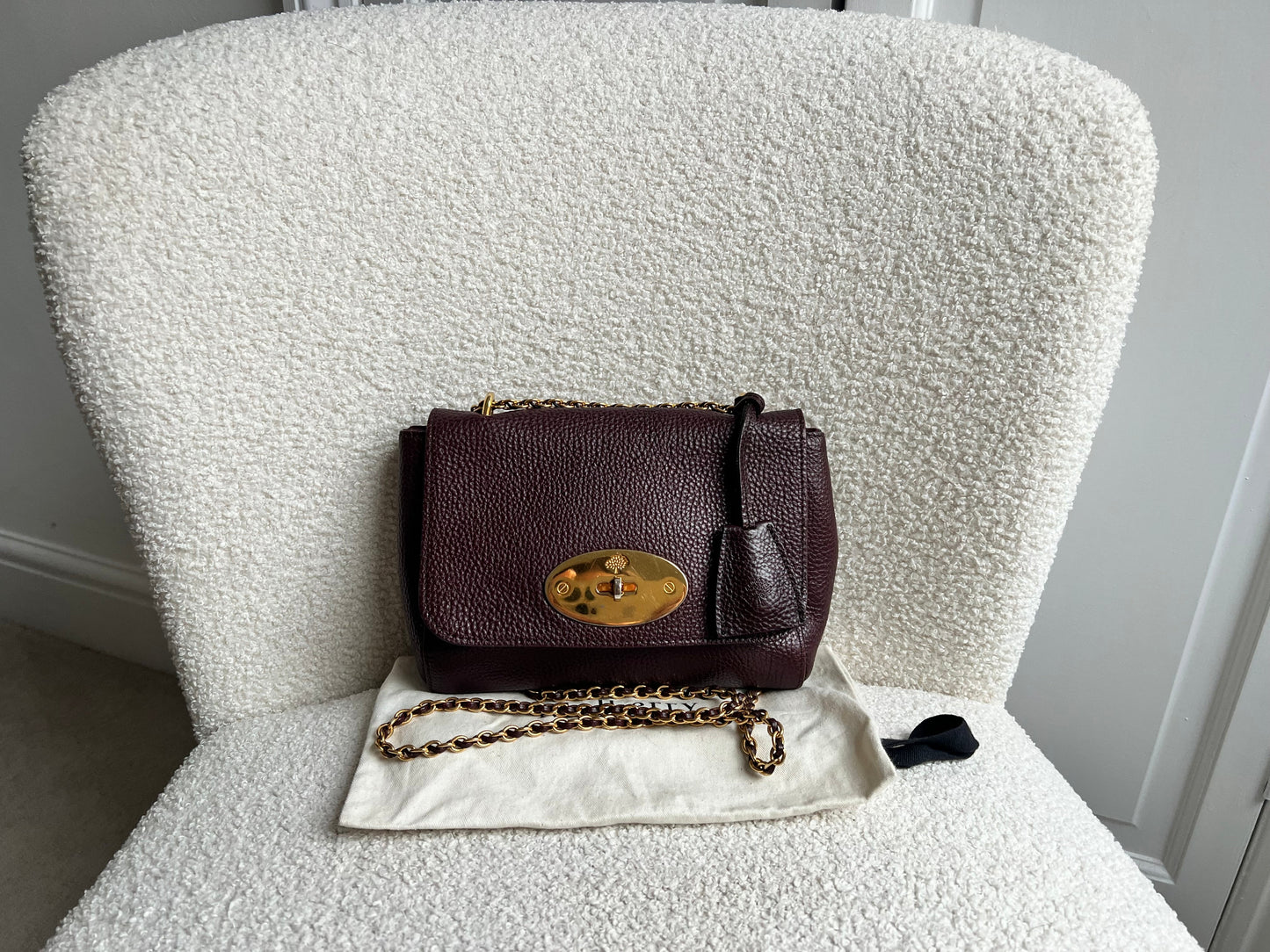 Mulberry Oxblood Regular Lily with Gold Hardware (RRP £895)
