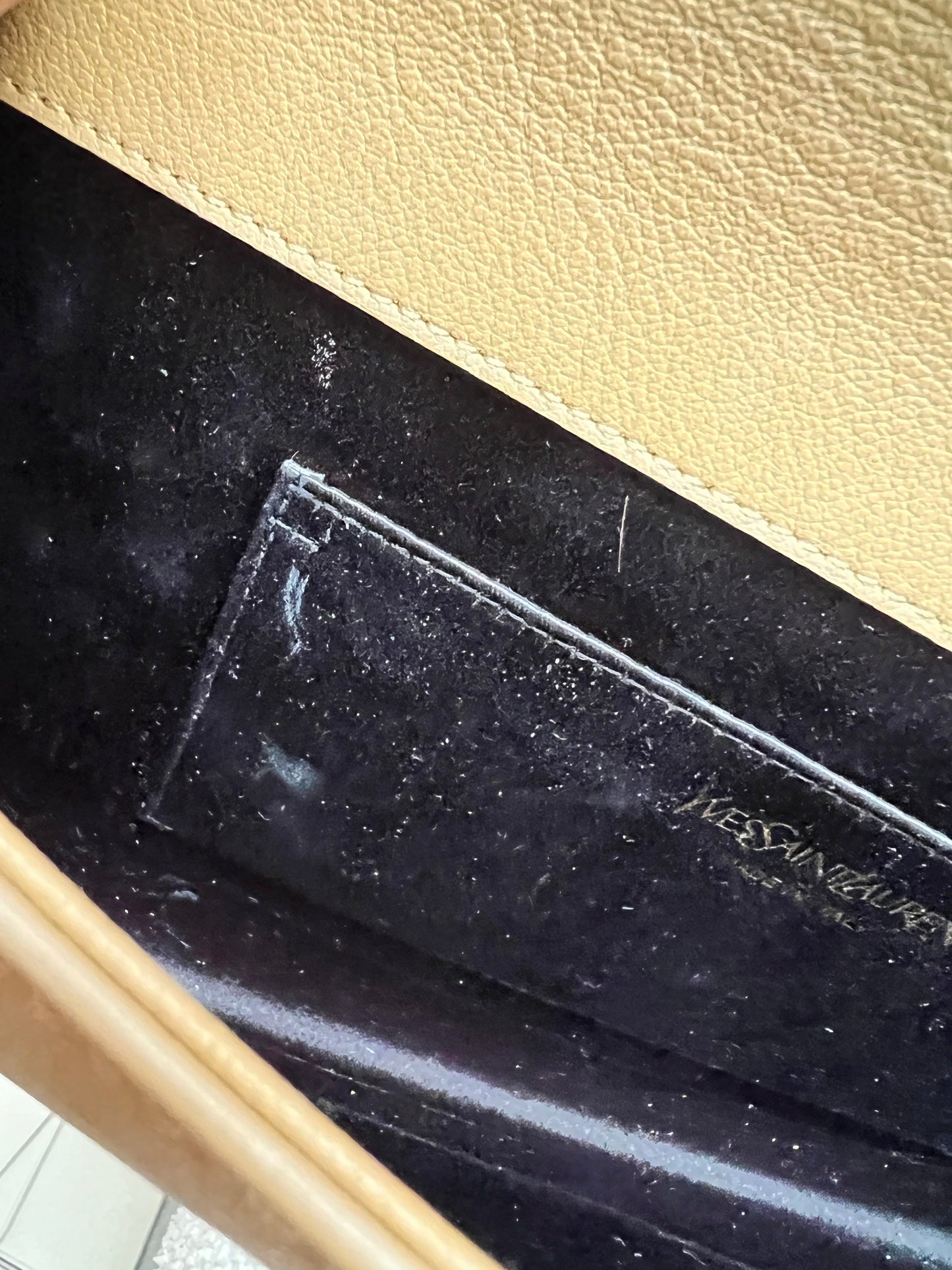 Yves Saint Laurent (YSL) Beige Belle de Jour Clutch
