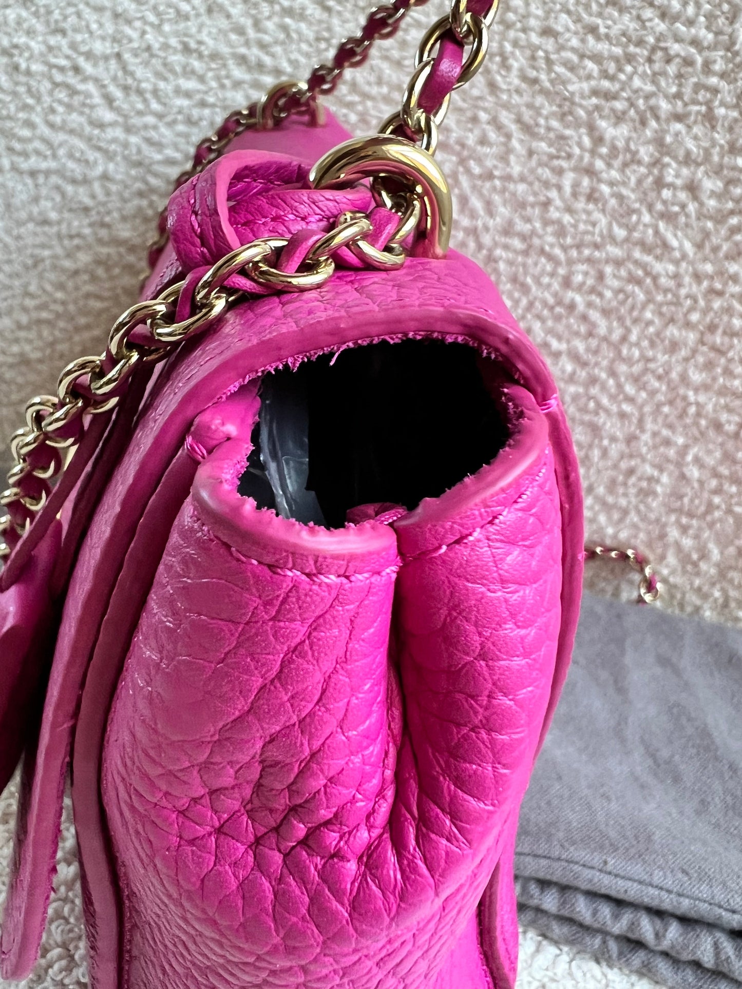 Mulberry Regular Lily in Mulberry Pink Heavy Grain (RRP £995)
