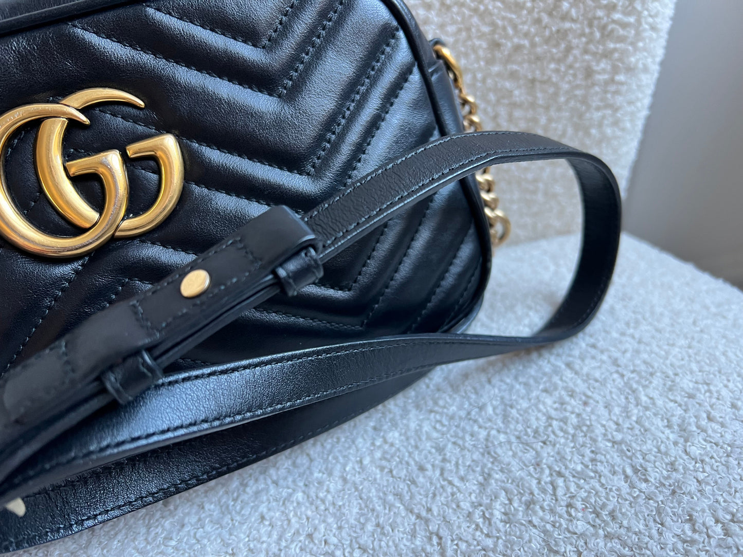 Gucci GG Black Marmont Small Shoulder Bag (RRP £1440)