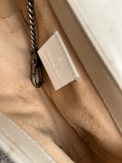 Gucci GG Cream Marmont Super Mini Aria Shoulder Bag (RRP £985)