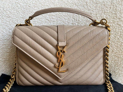 Yves Saint Laurent (YSL) Beige Medium College (£2000)