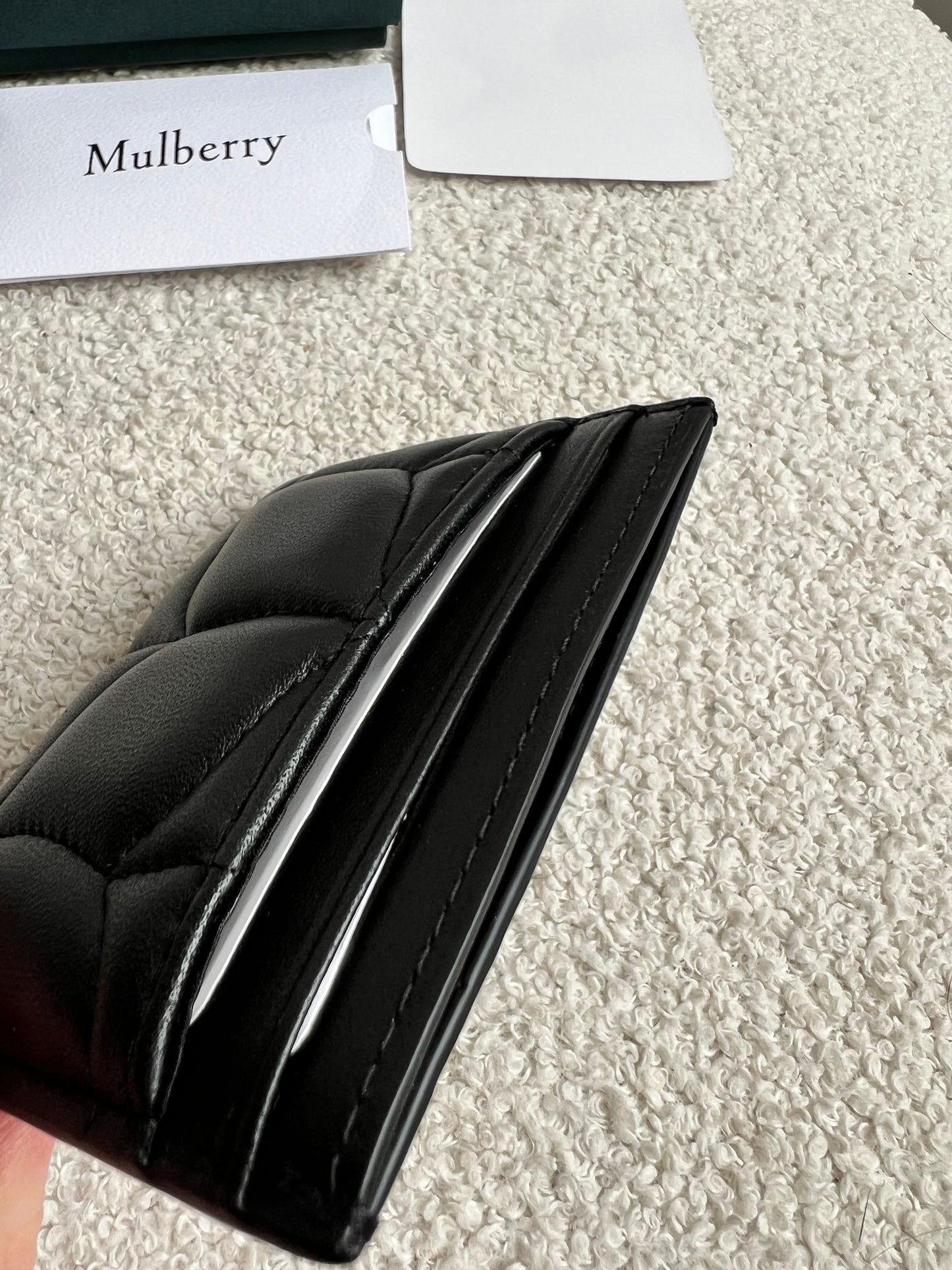 Mulberry Black Softie Card Holder (RRP £150)