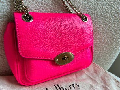 Mulberry Neon Pink Mini Darley Shoulder Bag (RRP £725)