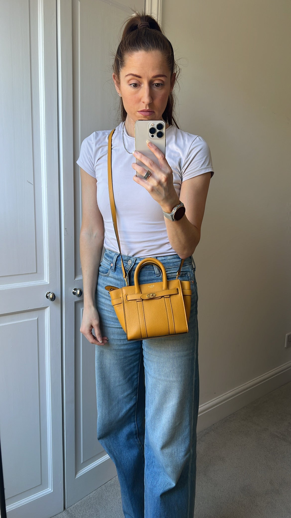 Mulberry Deep Amber Micro Zipped Bayswater (RRP £795)