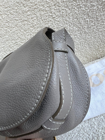 Chloe Small Cashmere Grey Marcie Saddle Bag (RRP £1050)