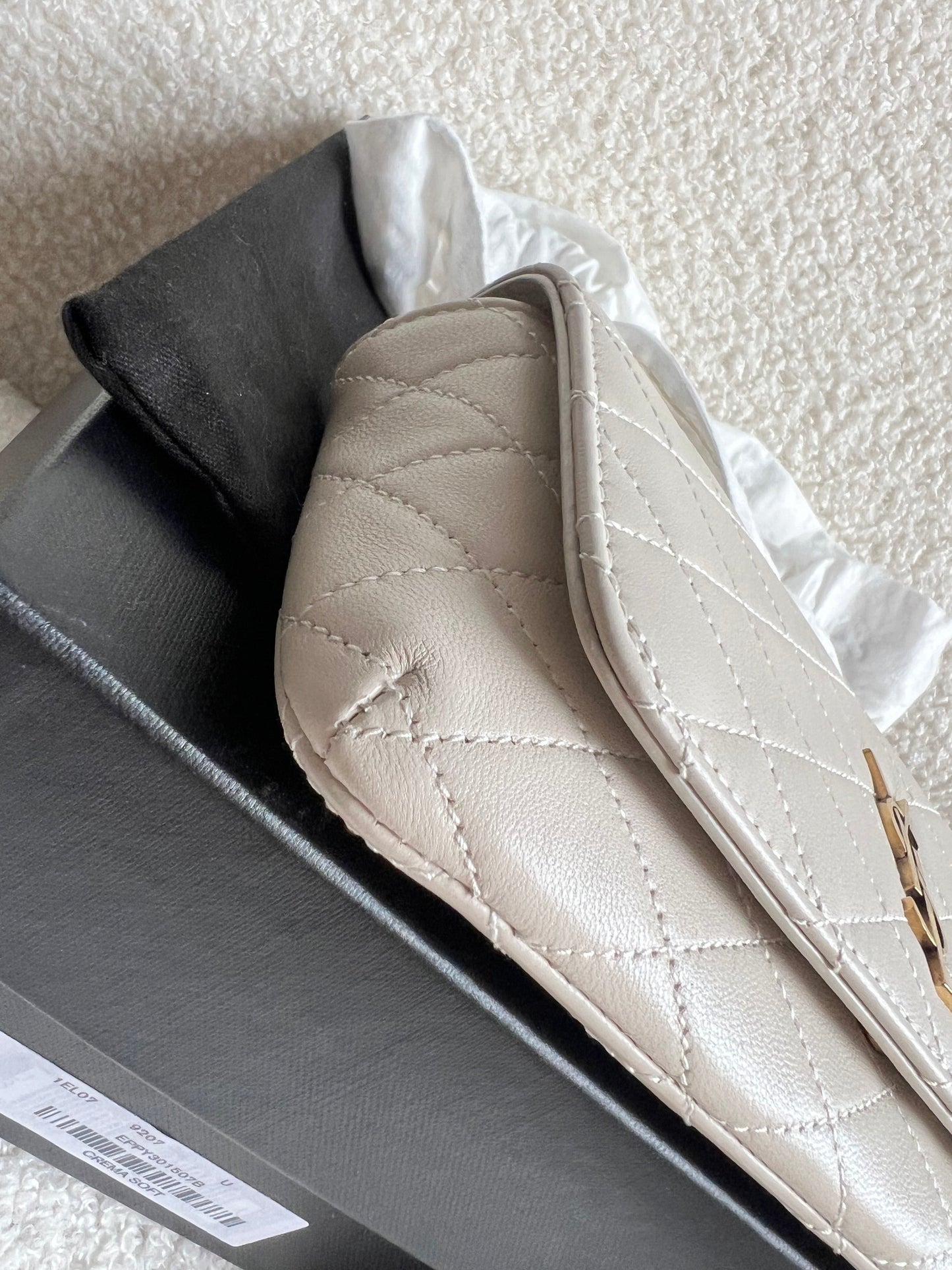 Yves Saint Laurent (YSL) Blanc Vintage Gaby Phone Pouch (RRP £920)