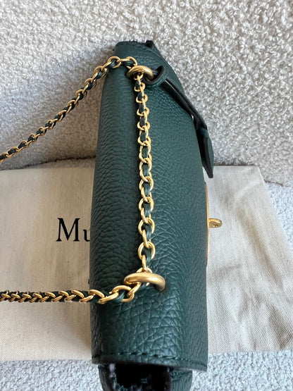 Mulberry Regular Lily in Mulberry Green Heavy Grain (RRP £1095)