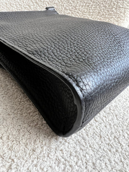 Mulberry Small Black Antony with striped strap