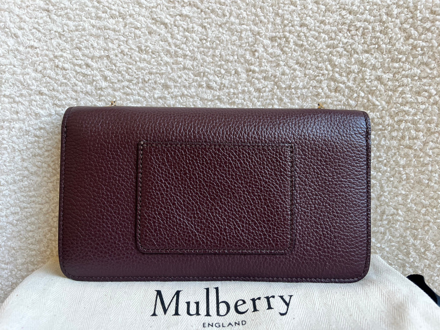 Mulberry Oxblood Bayswater Clutch (RRP £495)